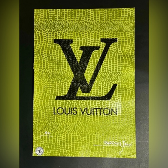 Louis Vuitton Logo on Faux Alligator 22 X 15 Poster Artist Proof by Fairchild - Picture 1 of 1